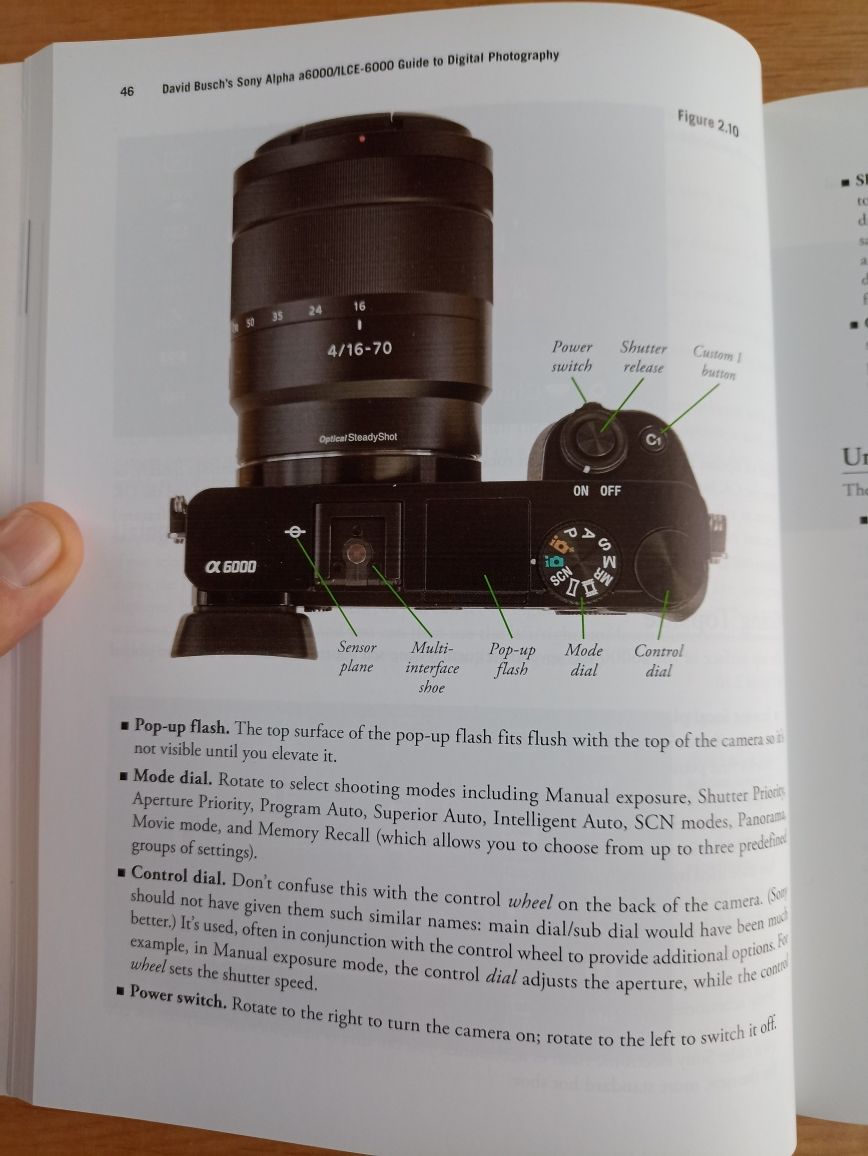 Podręcznik użytkownika Sony a6000 - David Busch