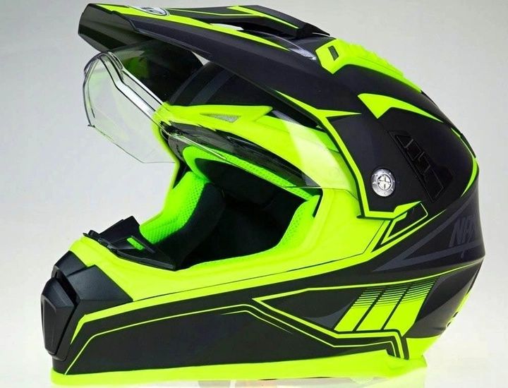 Шолом кроссовий ендуро Naxa CO3 мотошолом шлем з візором