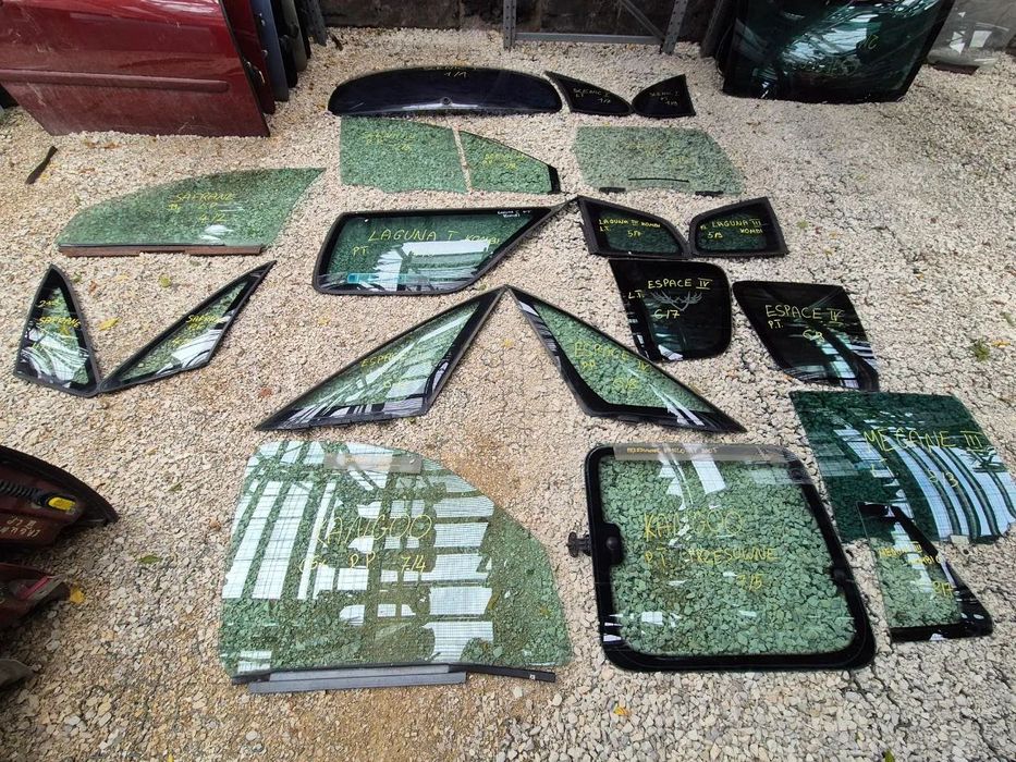 RENAULT SZYBA BOCZNA CZOŁOWA TYLNA