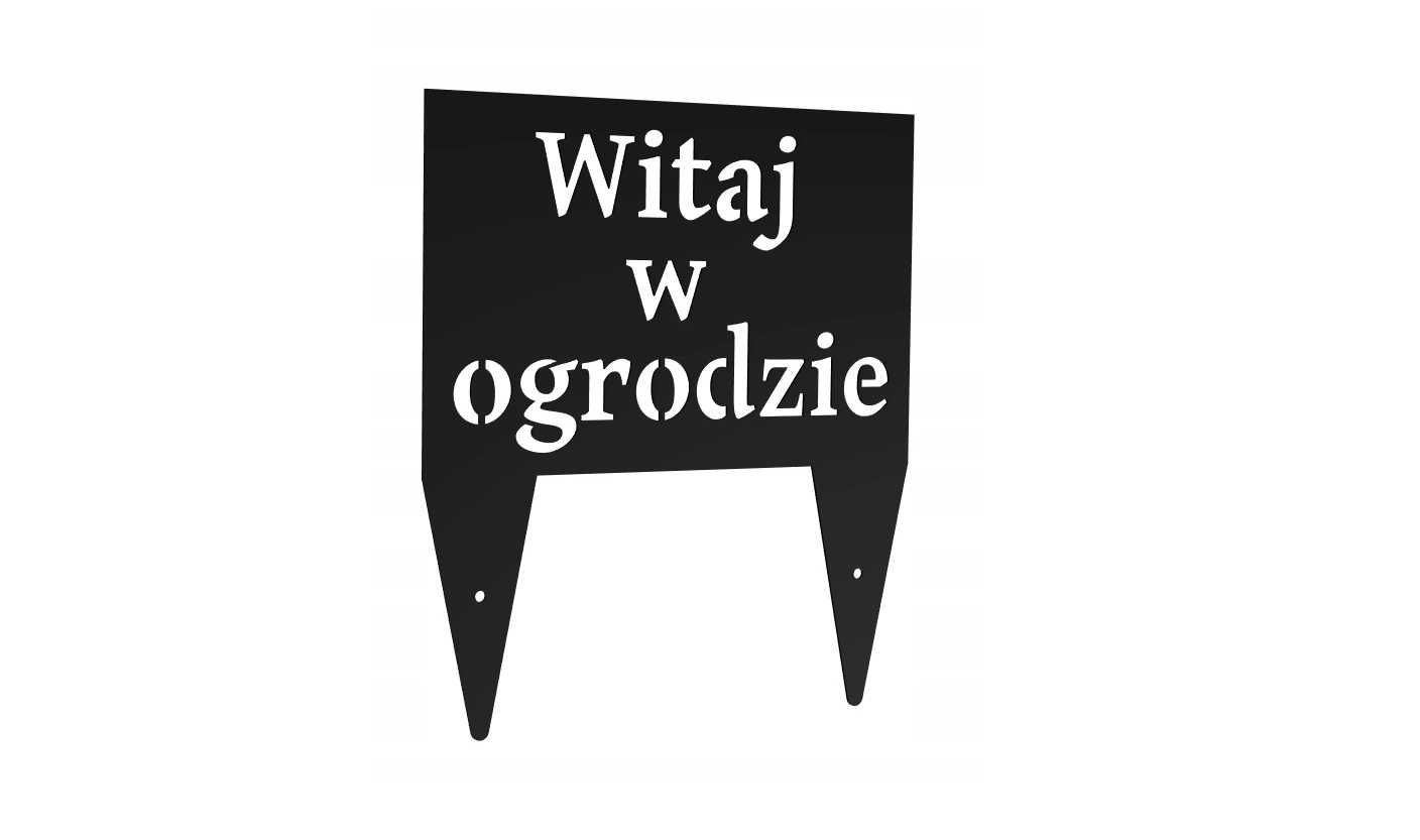 TABLICZKA Witaj w ogrodzie Wbijana w ZIEMIĘ