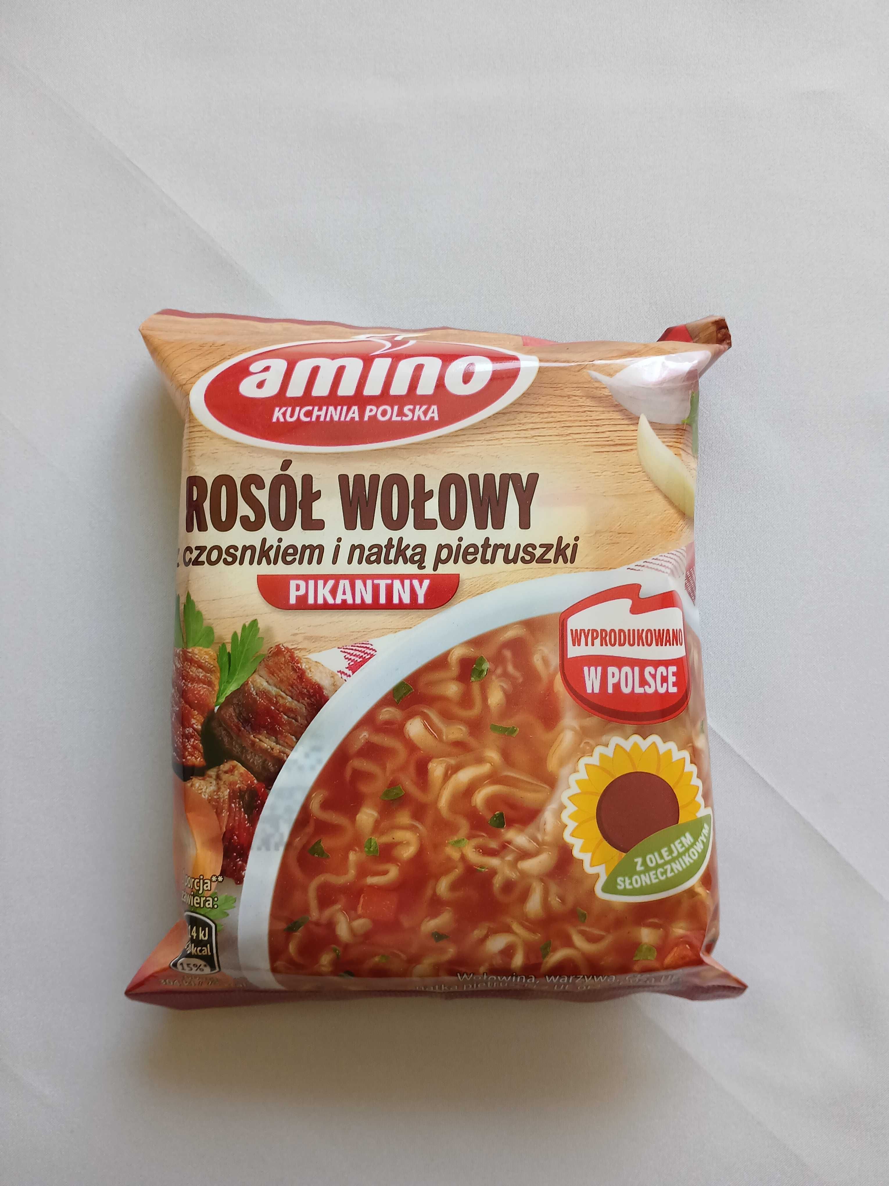 Amino Zestaw zup błyskawicznych (różne rodzaje) 57g-61g