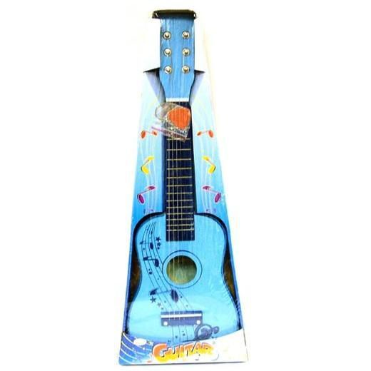 Śliczna Niebieska Gitara ToyRifie Struny Lub Zielona