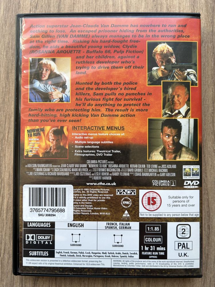 Uciec ale dokąd / Nowhere to run DVD Napisy PL Jak Nowa