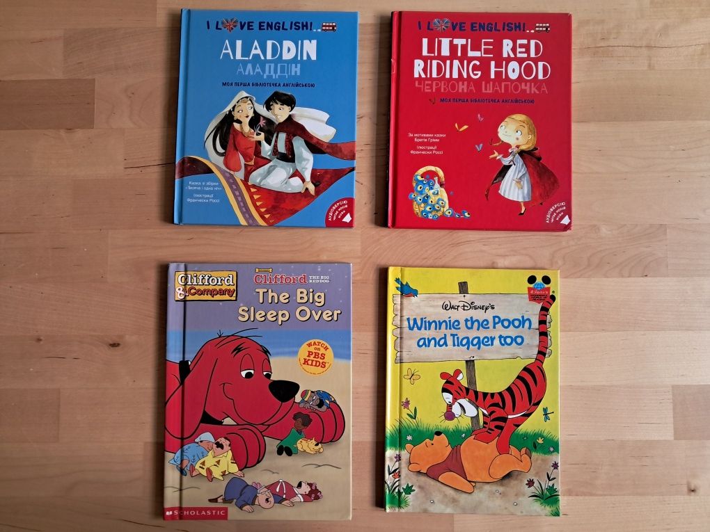 Книжки дитячі англійською мовою і двомовні
