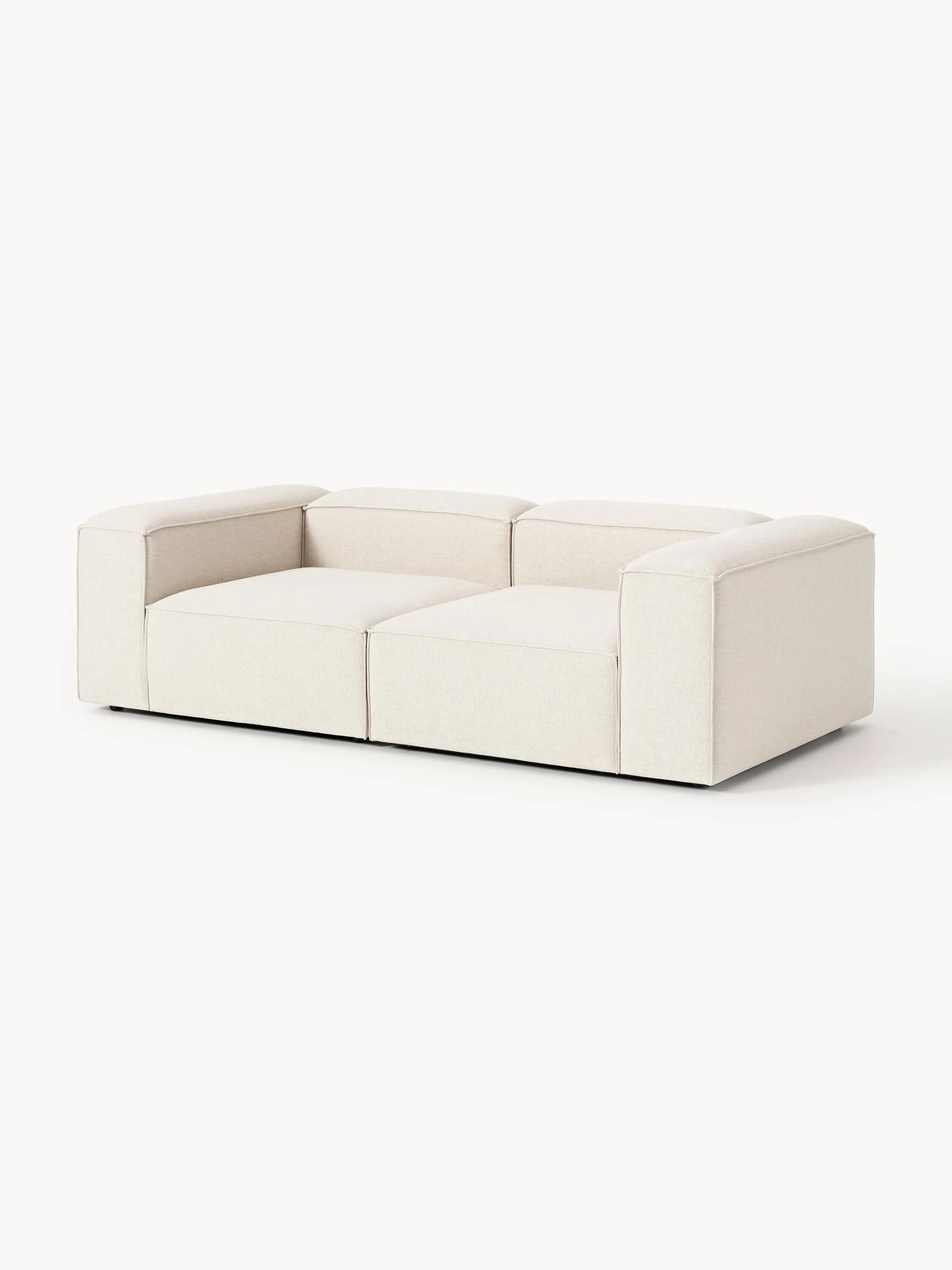 Sofa modułowa z mieszanki lnu Lennon (3-osobowa)
