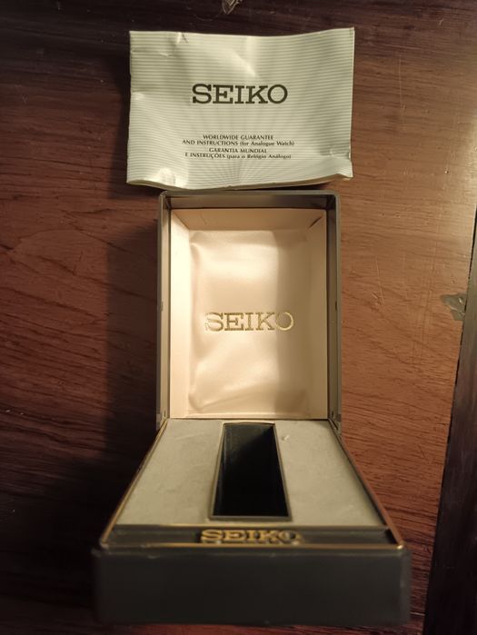 Caixa de relógio Seiko vintage
