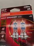 Żarówki H7 osram 12v 55wat Night Breaker szt.2.r
