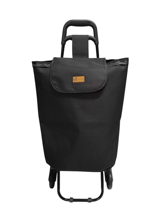 Wózek na zakupy, czarny, na kółkach - VOUNOT