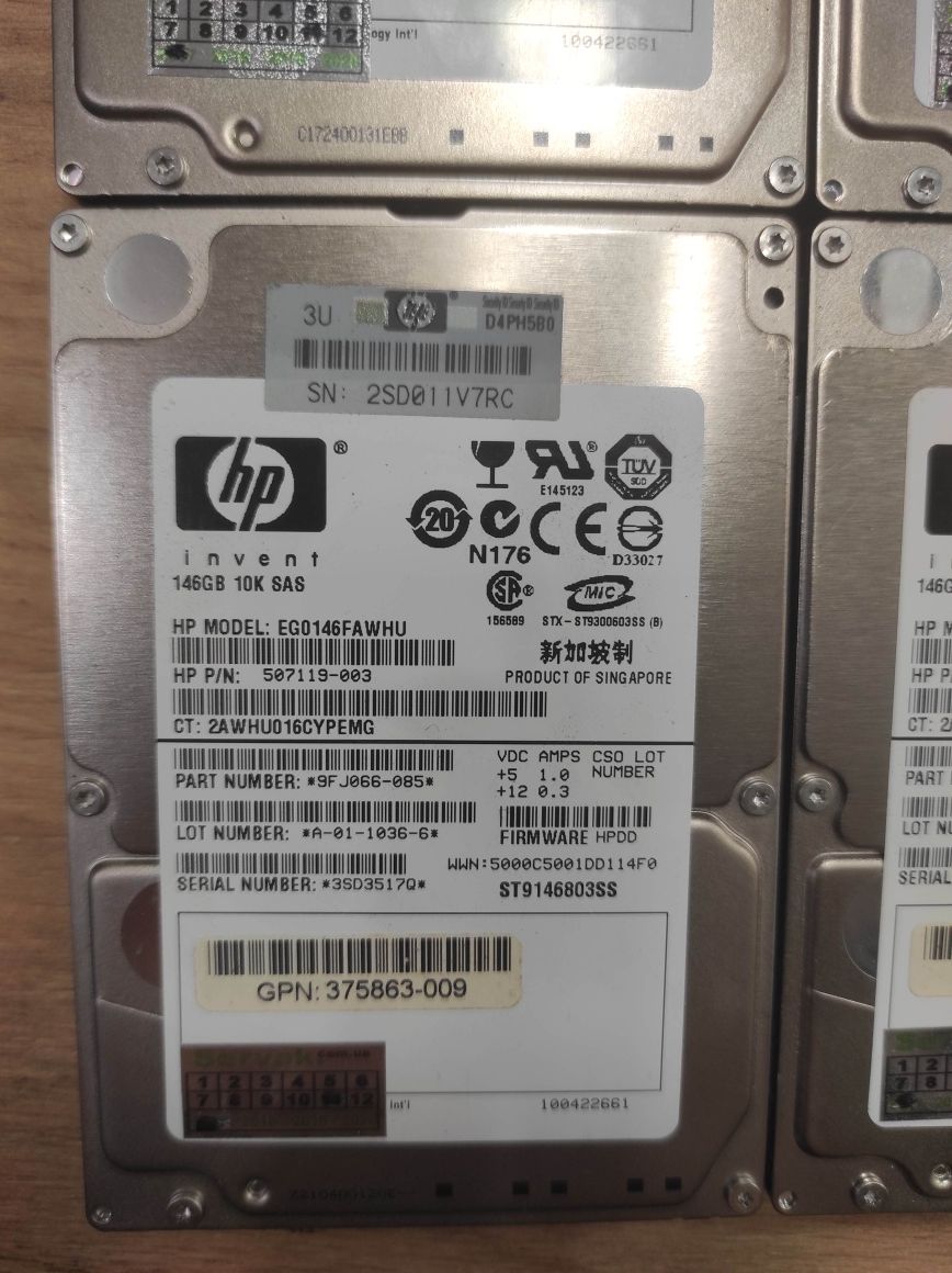 Жёсткий диск Hp,Dell 2.5" 146gb 10K 6G SAS(для сервера)