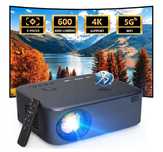 Projektor 4K Elektroniczny Fokus WiFi Bluetooth HDMI USB AV
