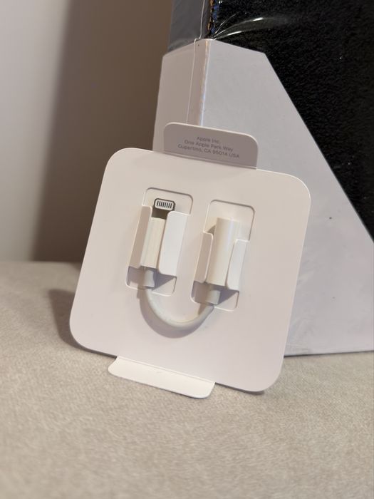 Oryginalny Adapter Przejściówka Słuchawek Iphone Lighting do Jack