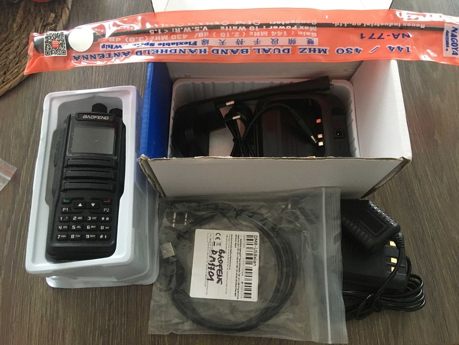 Baofeng DM-1701 DMR ,  Analog + dodatki  - extra zestaw !