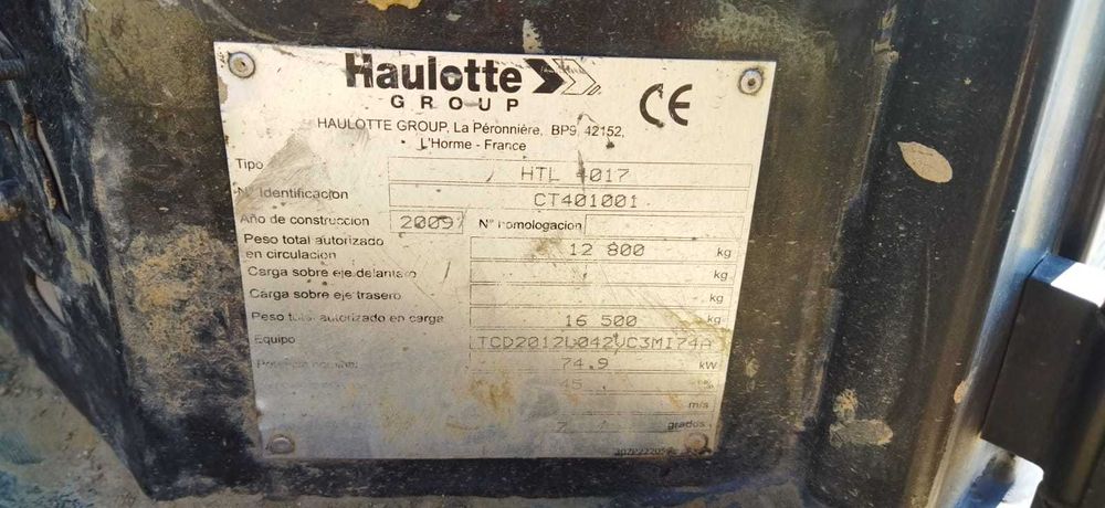 Ładowarka teleskopowa HAULOTTE HTL 4017 rok 2009