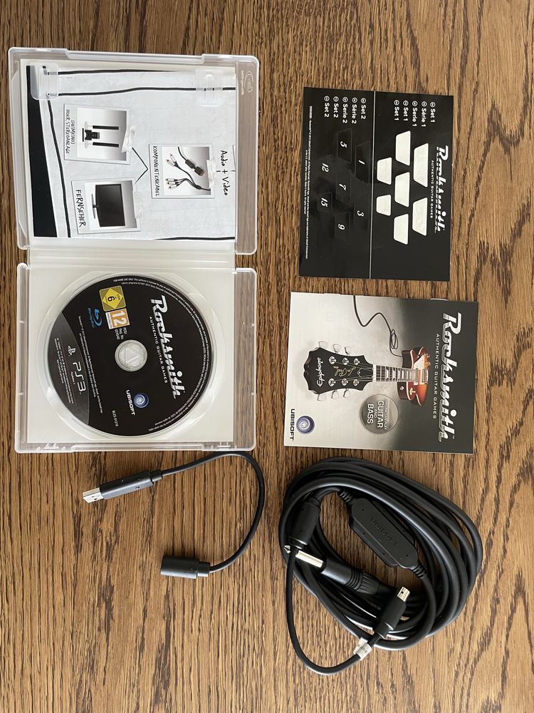Rocksmith ps3 zestaw z kablem i adapterem do konsoli