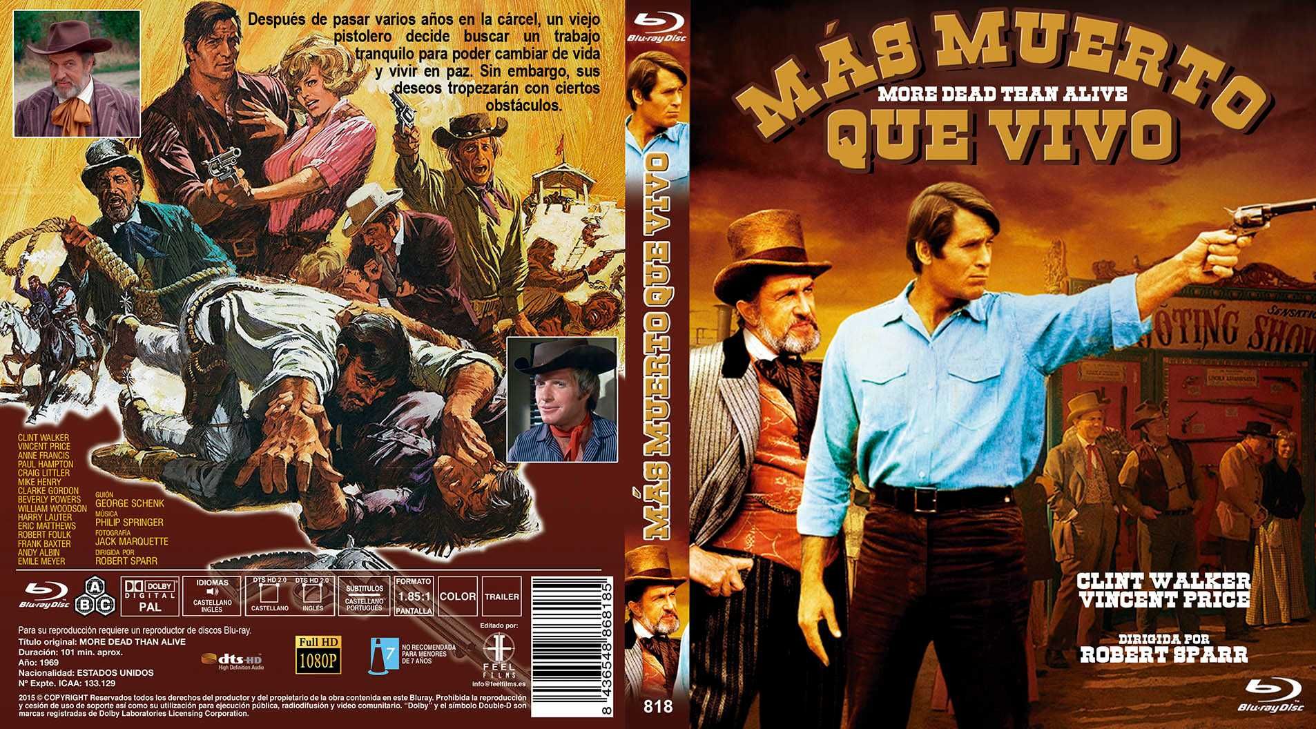 Más Muerto Que Vivo/Mais Morto que Vivo(Blu-Ray)-Importado