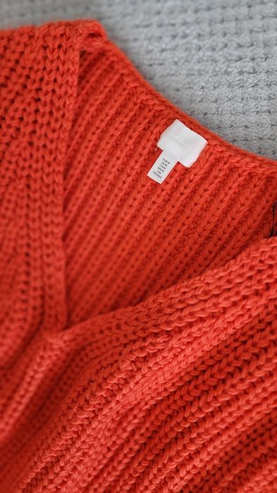 Sweter czerwony oversize rozmiar M