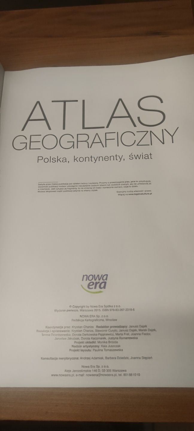 Atlas Geograficzny, Gimnazjum, Nowa Era