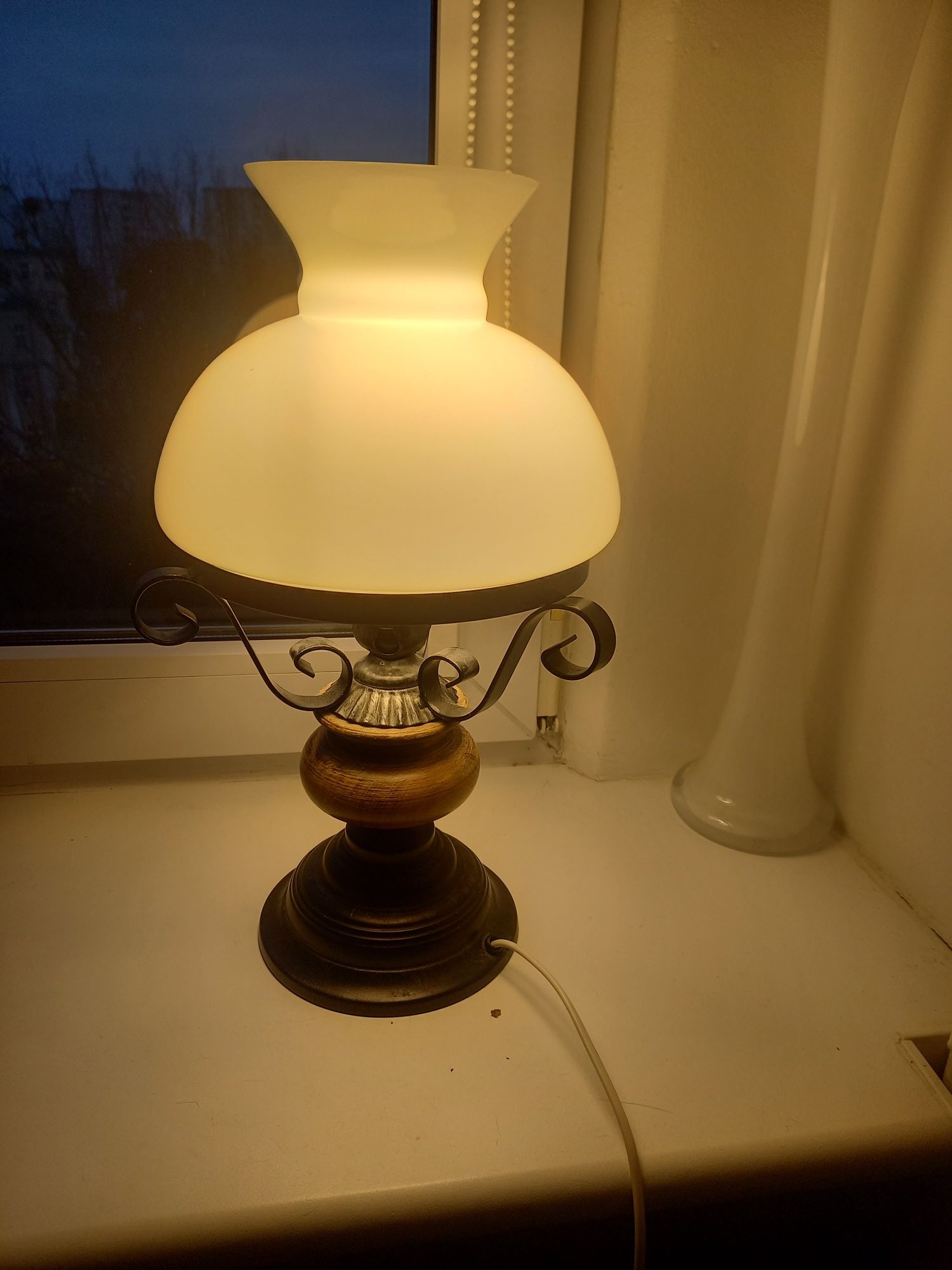 Przepiękna stara lampa vintage prl