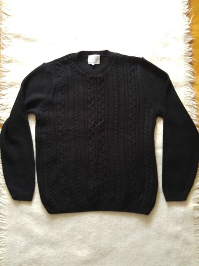 sweter męski czarny