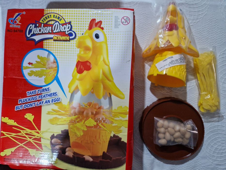 Jogo dos ovos da galinha.  Novo