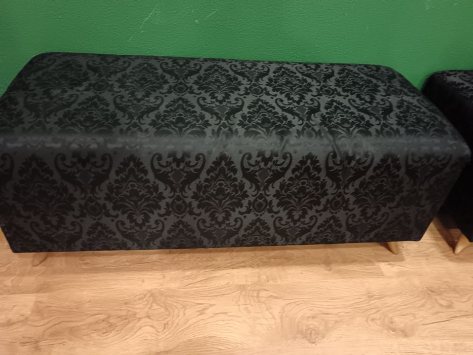 Conjunto bancos estofados elegantes — 3 lugares + 2 individuais (Grand