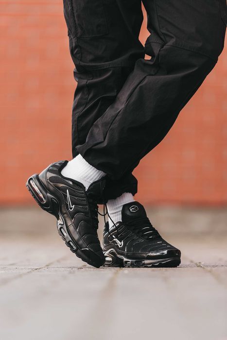 !SALE! Nike Air Max Plus TN Black/White 37 38 39 40 41 42 43 44 45 46
