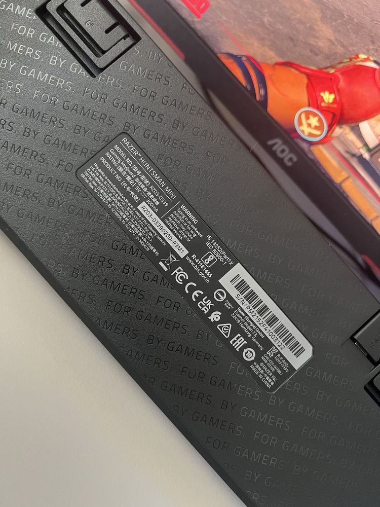 Klawiatura mechanjczna razer huntaman mini red