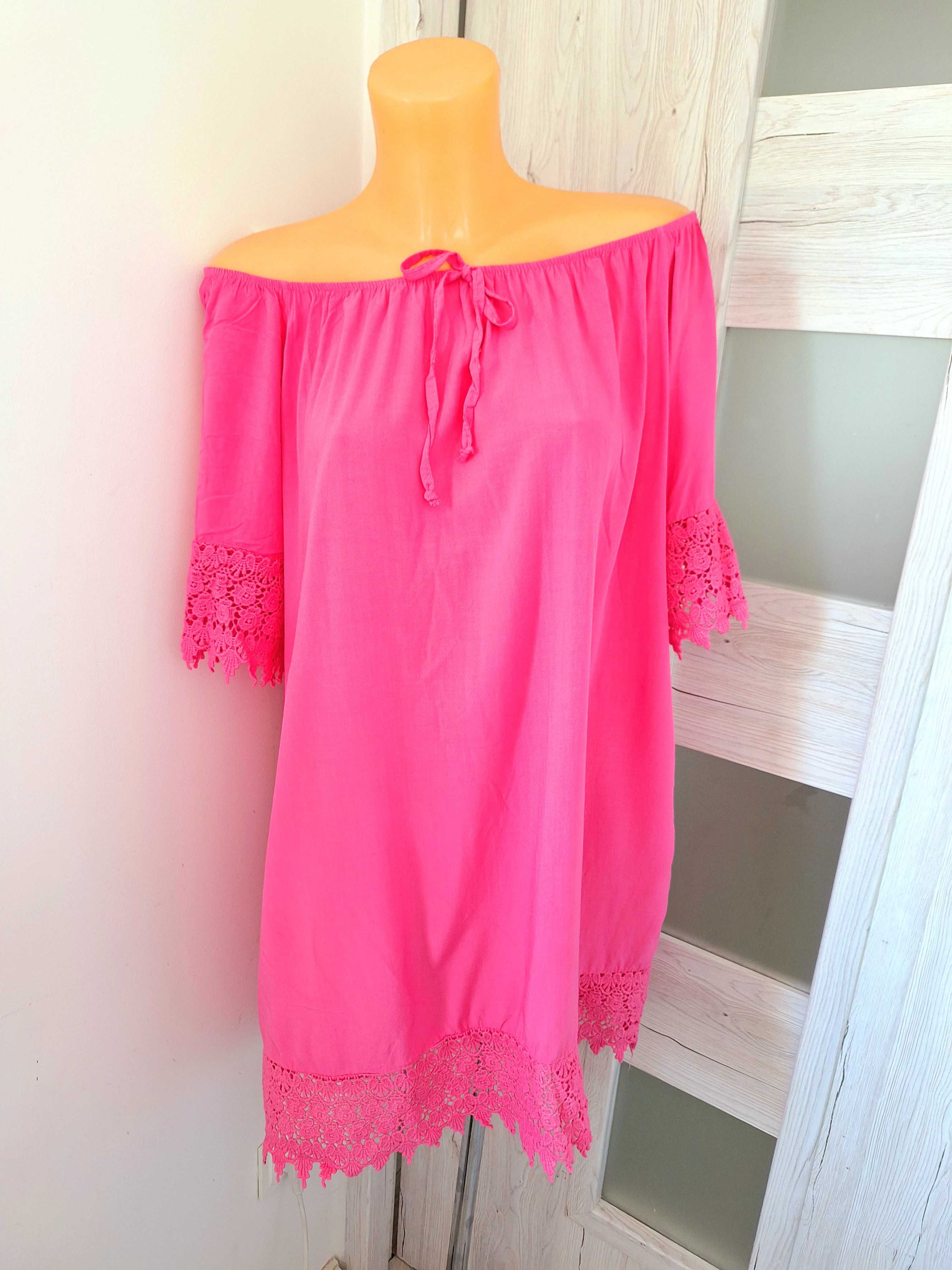 L-XL Sukienka neon lato,nowa
