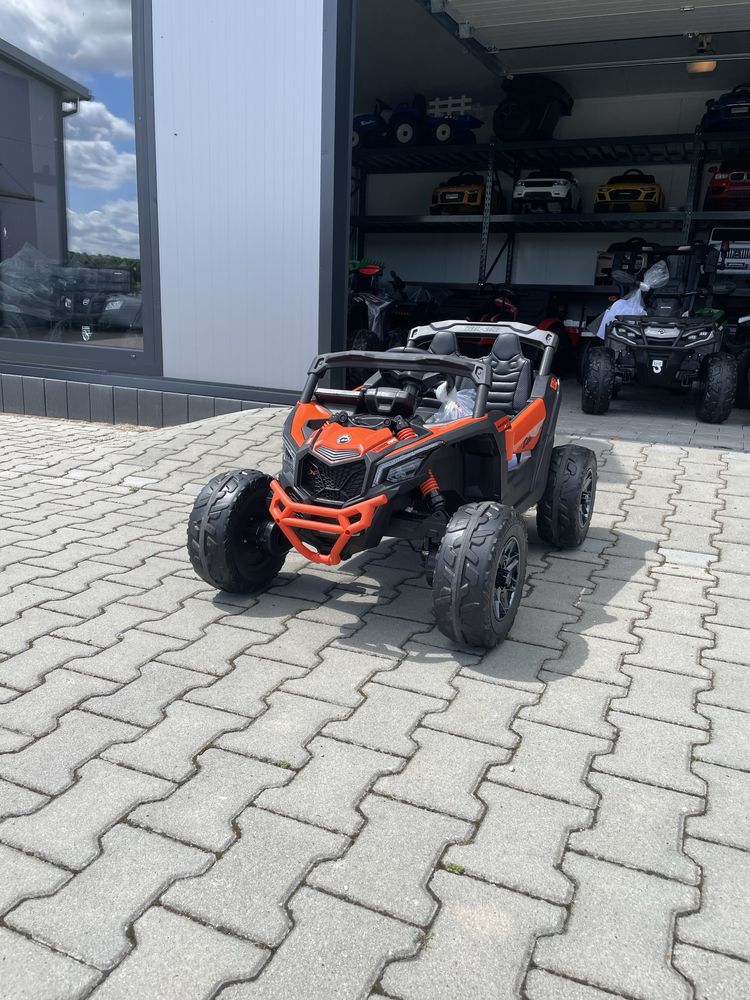 Auto Na Akumulator Buggy Can-am 4x200W 24V DK-CA003 Pomarańczowy
