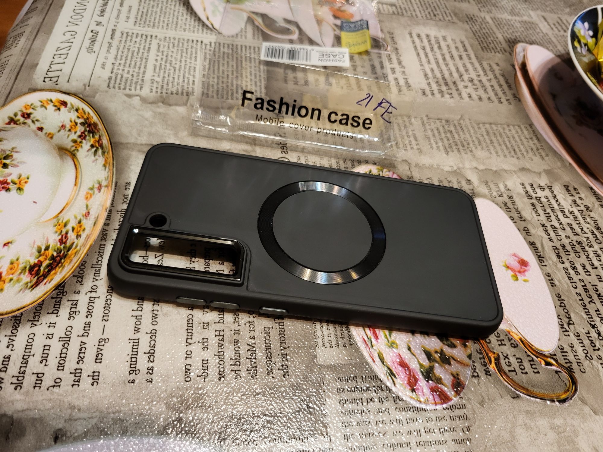 TPU чохол Bonbon Metal Style with MagSafe для Samsung Galaxy S21 FE