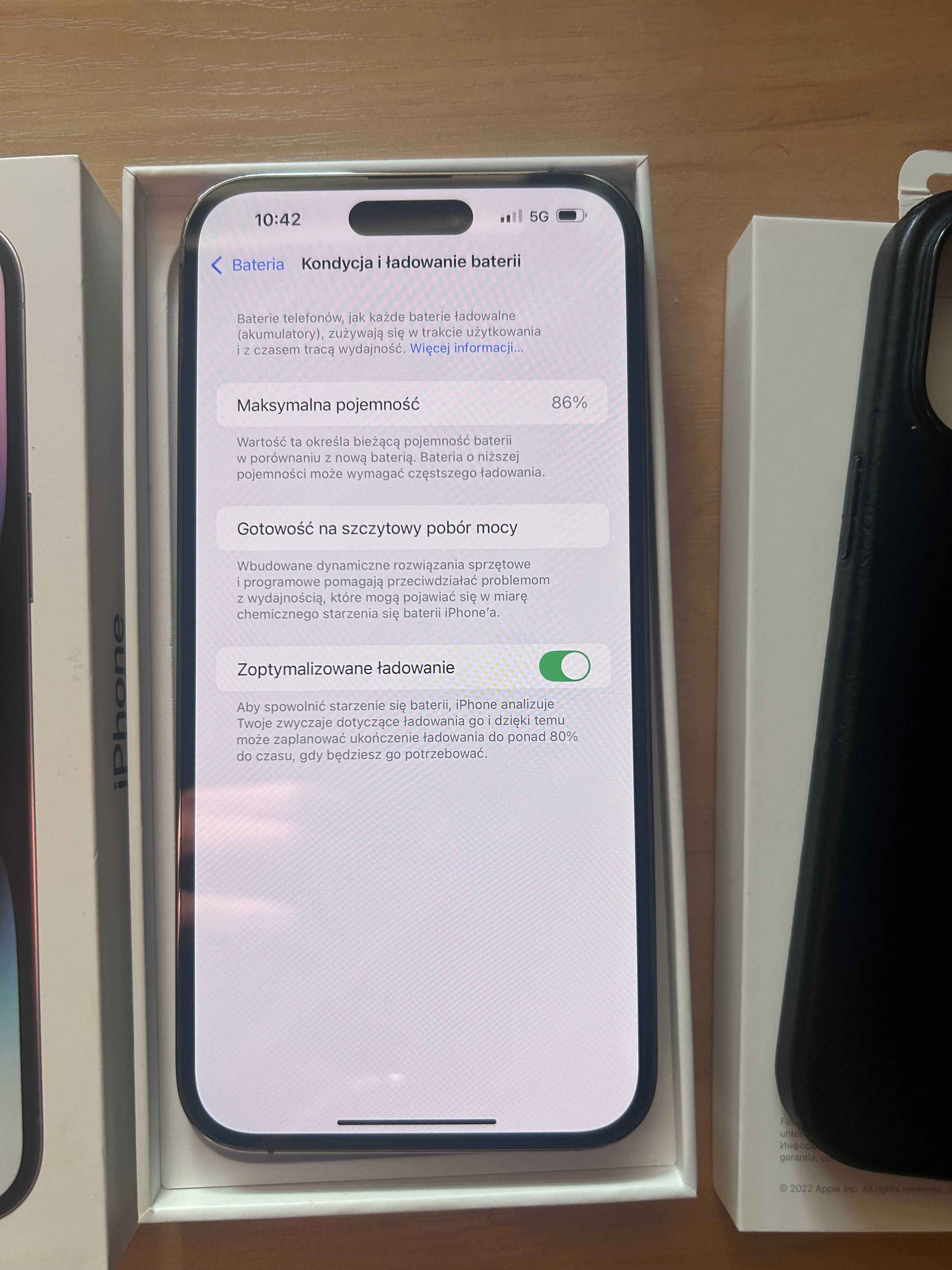 Iphone 14 pro max 128GB Fioletowy kondycja 86% stan bardzo dobry