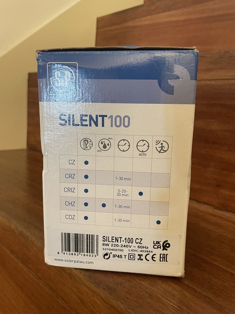 Exaustor / extrator de banho SILENT CZ