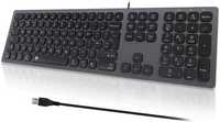 B.FRIENDIT KB730 Slim Przewodowa klawiatura USB Mac/WIn QWERTY