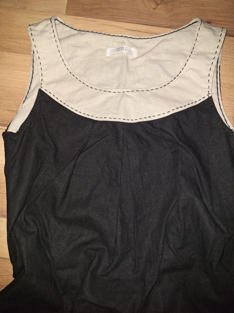 Lniana elegancka sukienka M