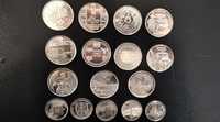16 пам'ятних монет 10грн