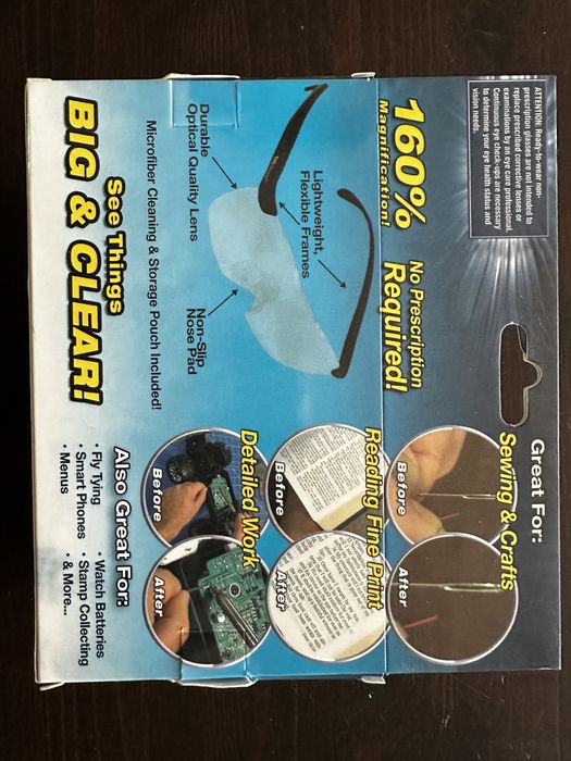 Nowe Okulary lupa big vision