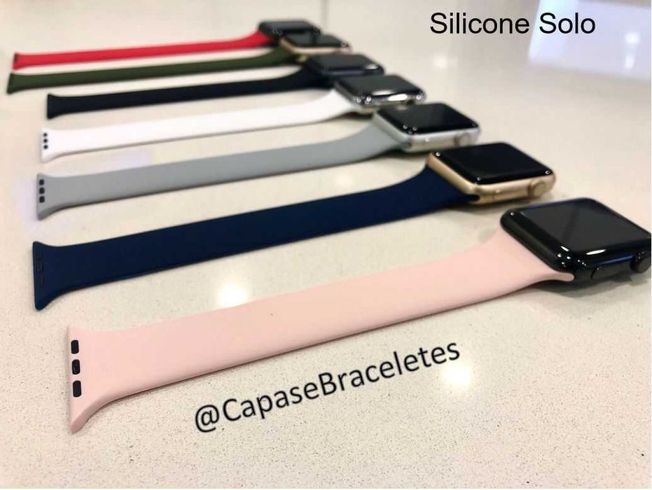 LIQUIDAÇÃO - Bracelete Silicone Solo para Apple Watch