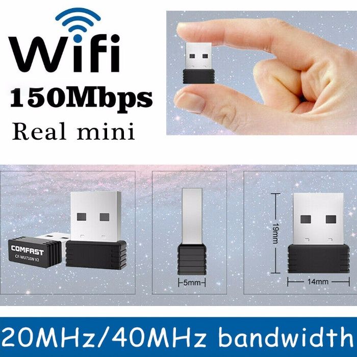 Pen usb nano wireless wifi 802.11n 150mbps