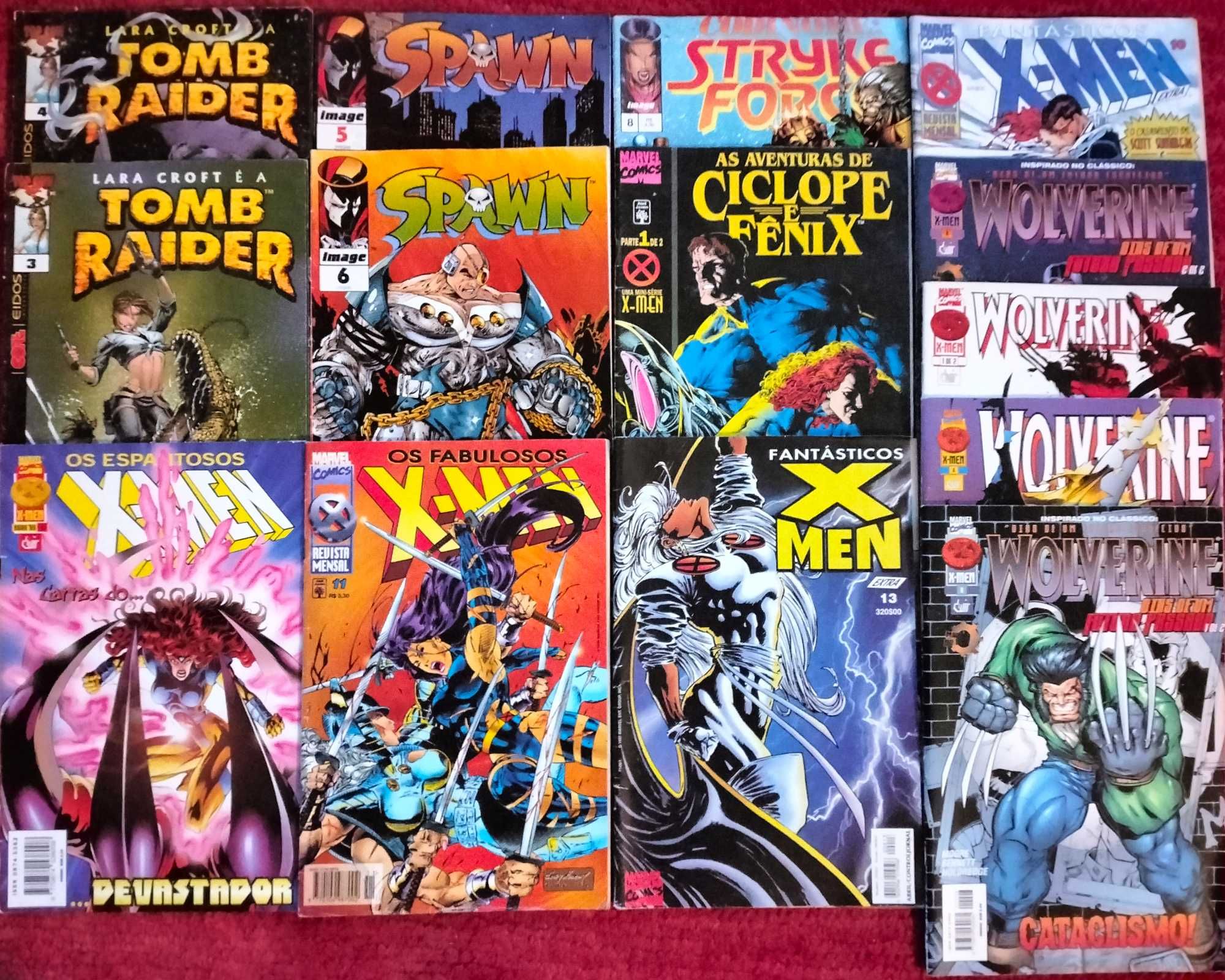 X-Men, Wolverine, Spawn, Metal Hurlant, Lara Croft