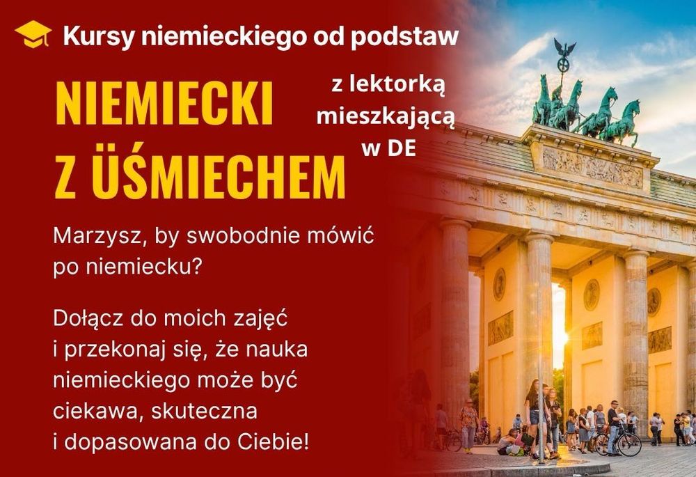 Niemiecki bez stresu i z üśmiechem z lektorką mieszkającą w Niemczech