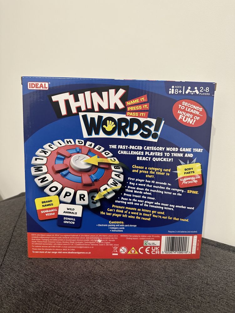 Dzien dziecka Gra think words planszowa nowa karciana