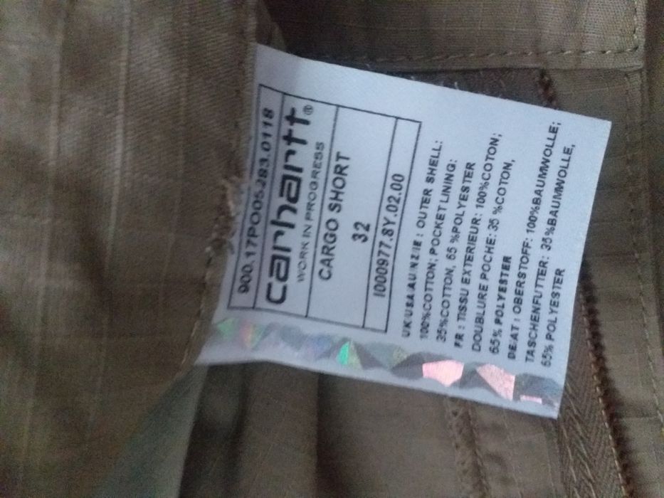 Карго шорти Сarhartt cargo  бежеві розмір 32