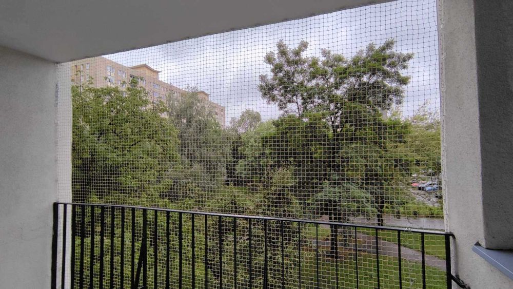 Ochronna Siatka balkonowa, Siatka na balkon dla kota + montaż