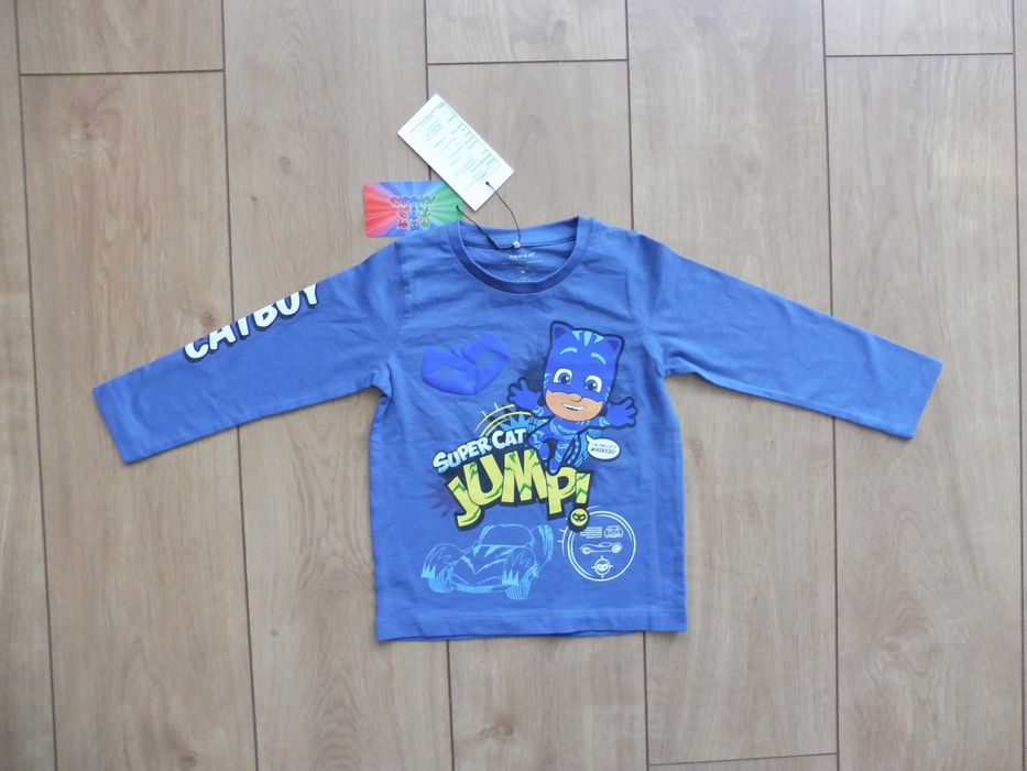 R 92 nowa bluzka t-shirt długi rękaw Name it Pidżamersi Kotboy