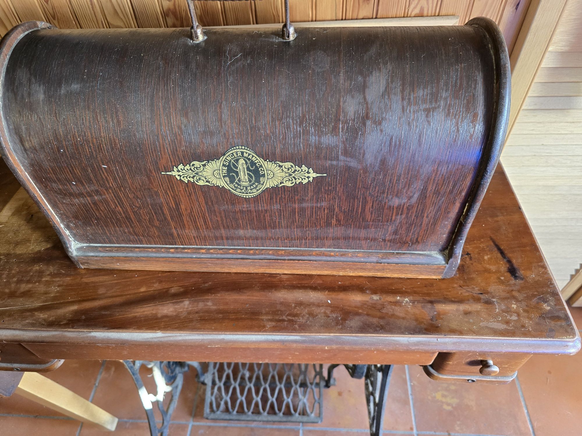 Máquina custura antiga Singer