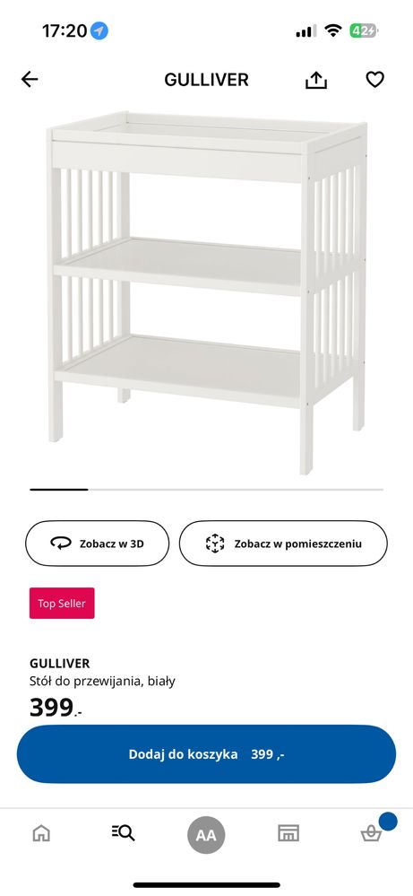Przewijak Gulliver z Ikea