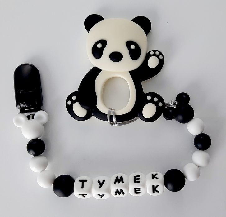 Zawieszka do smoczka gryzaczek i agrafka do wózeczka