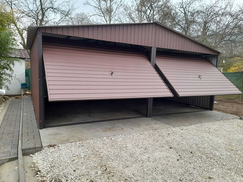 Garaż Blaszany Dwustanowiskowy 6x5  Blaszak Magazyn Tanio Raty Wiaty