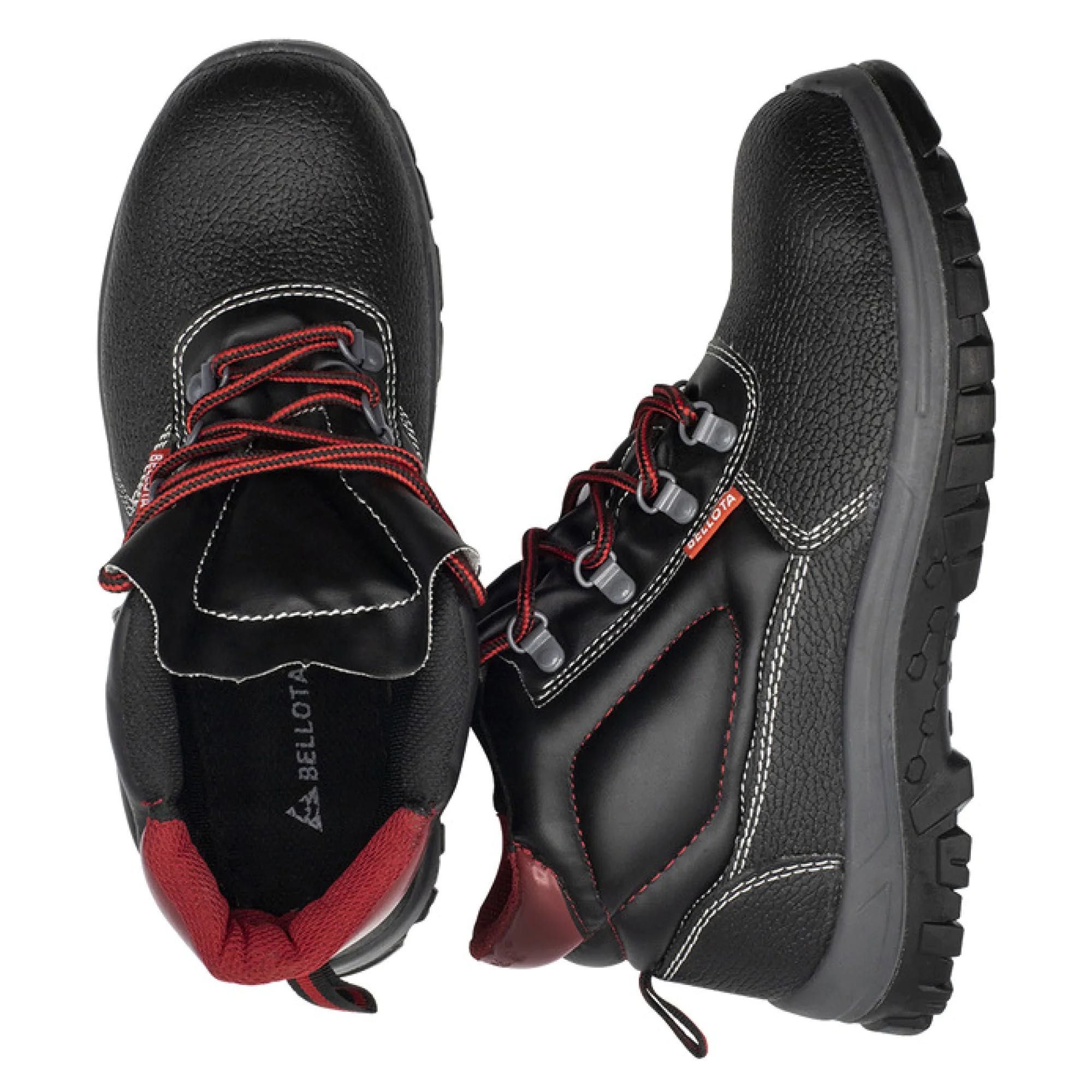 BELLOTA S3 72300 Bota de segurança - pele preta – tamanho 42 - NOVAS