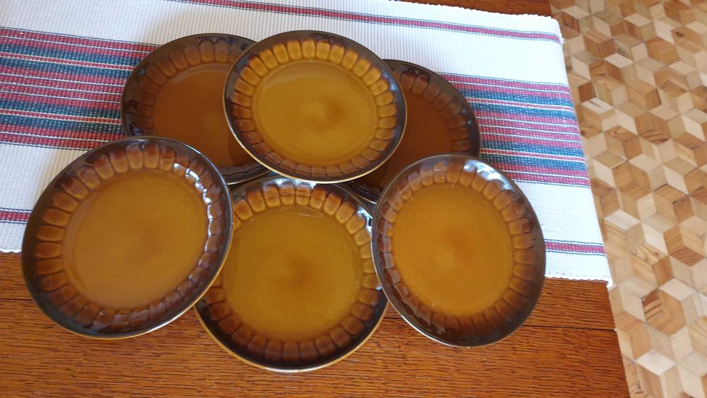 Talerzyki deserowe, z okresu PRL - Tułowice - 6 sztuk